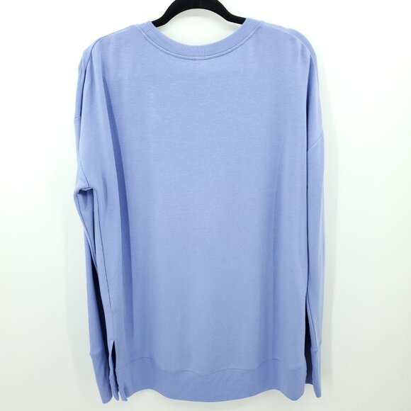 Athleta Coaster Luxe Sweatshirt MT Serendipity Blue/Periwinkle - Picture 3 of 15